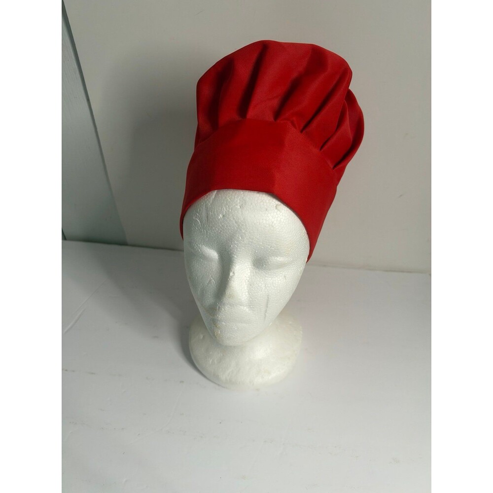 Adult Red Chef Hat - Picture 1 of 3
